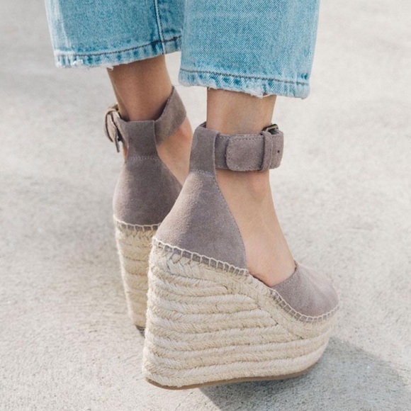 Anthropologie Soludos Positano Suede Wedges - Picture 5 of 15
